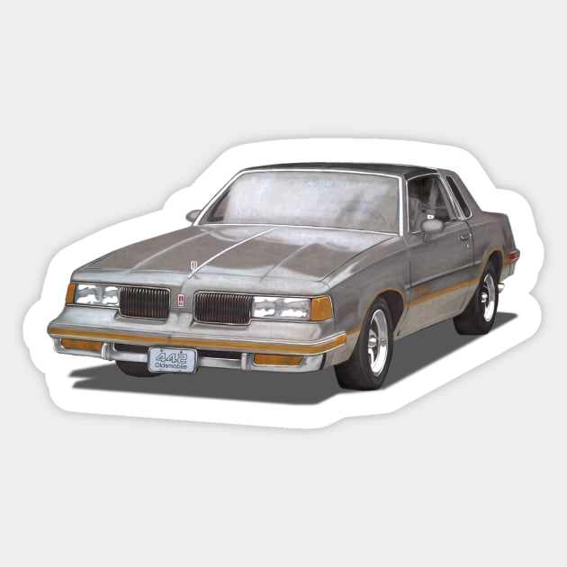 Oldsmobile 442 Sticker by Collector Express